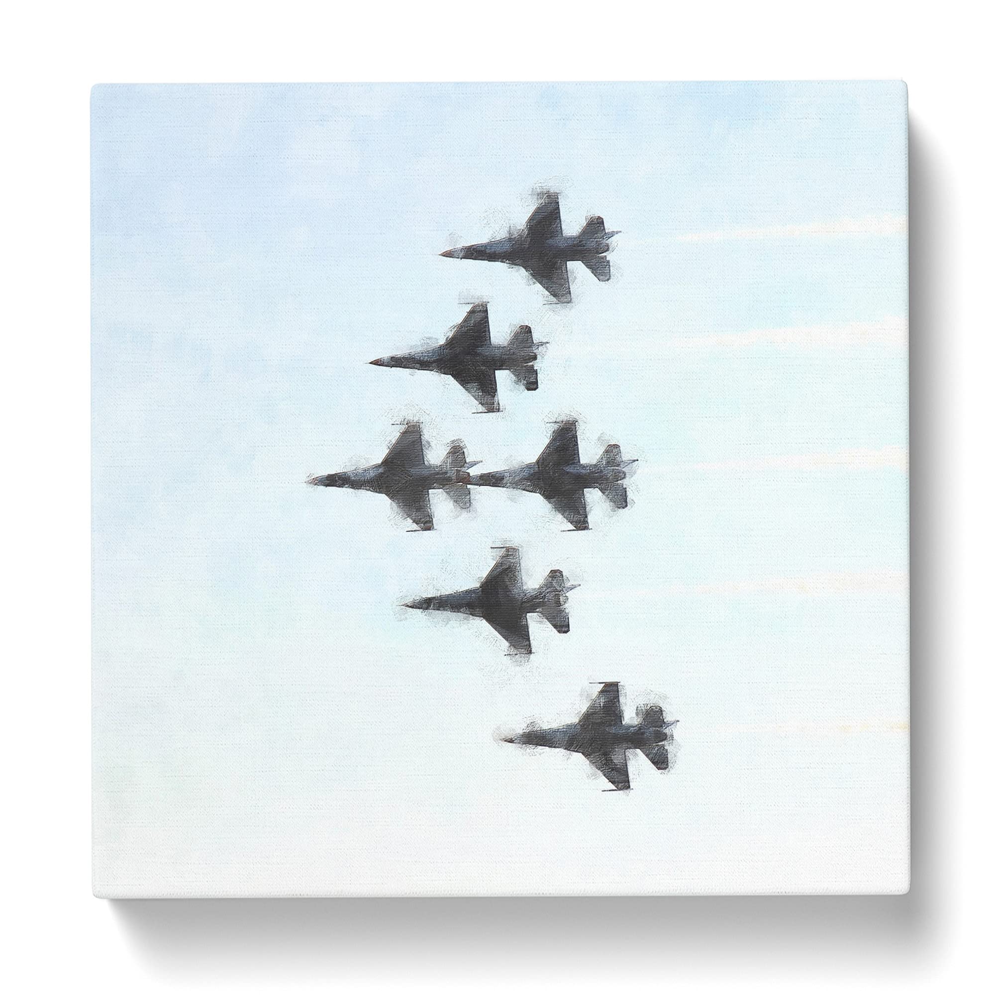 U.S. Air Force Thunderbird Jets Canvas Print, Mixed, 35L x 35W cm - Image 3