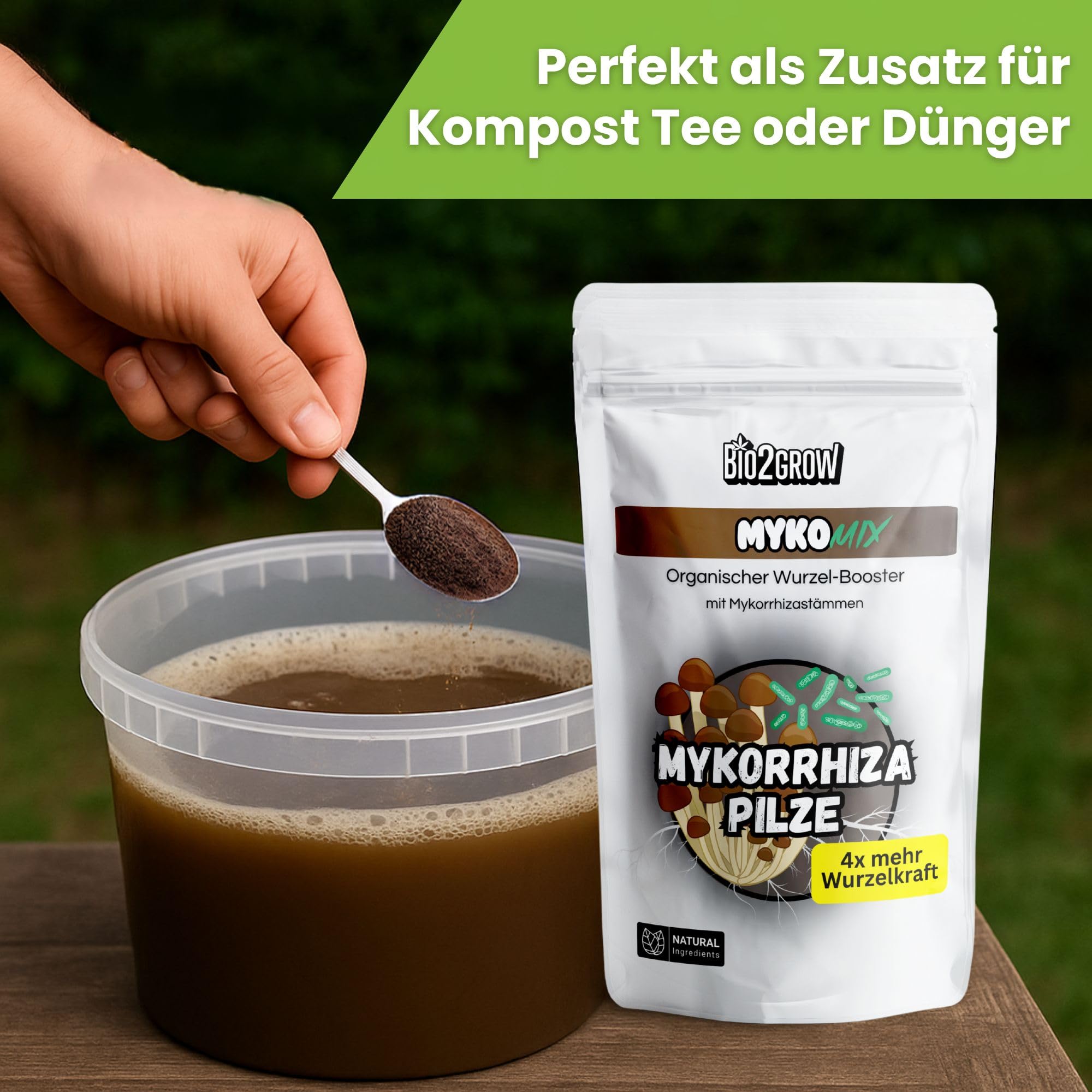 Myko-Mix 250g – Mykorrhiza Pulver Pilze als Wurzelaktivator & organischer Bodenaktivator für Pflanzen