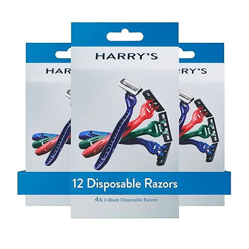 Miniatura 8 de Harry's Maquinillas de afeitar desechables para hombres, 10 unidades, 3 cuchillas para hombre para viajes y comodidad sobre la marcha