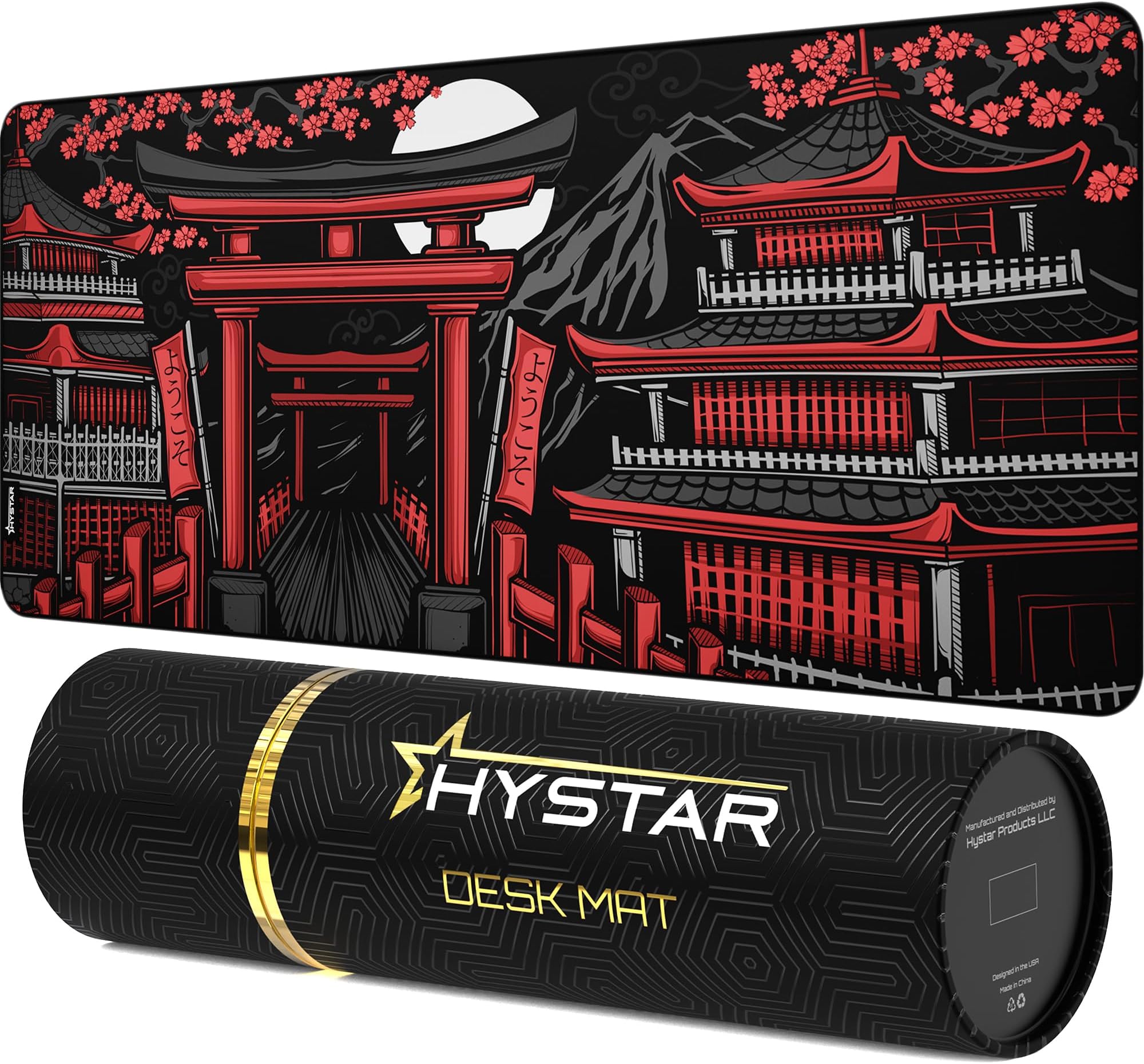 Extended Gaming Mouse Pad | 5mm Thick, Waterproof Surface, Smooth Polyester Fabric, and Natural Rubber Base | Zen (XXL 36" x 16")