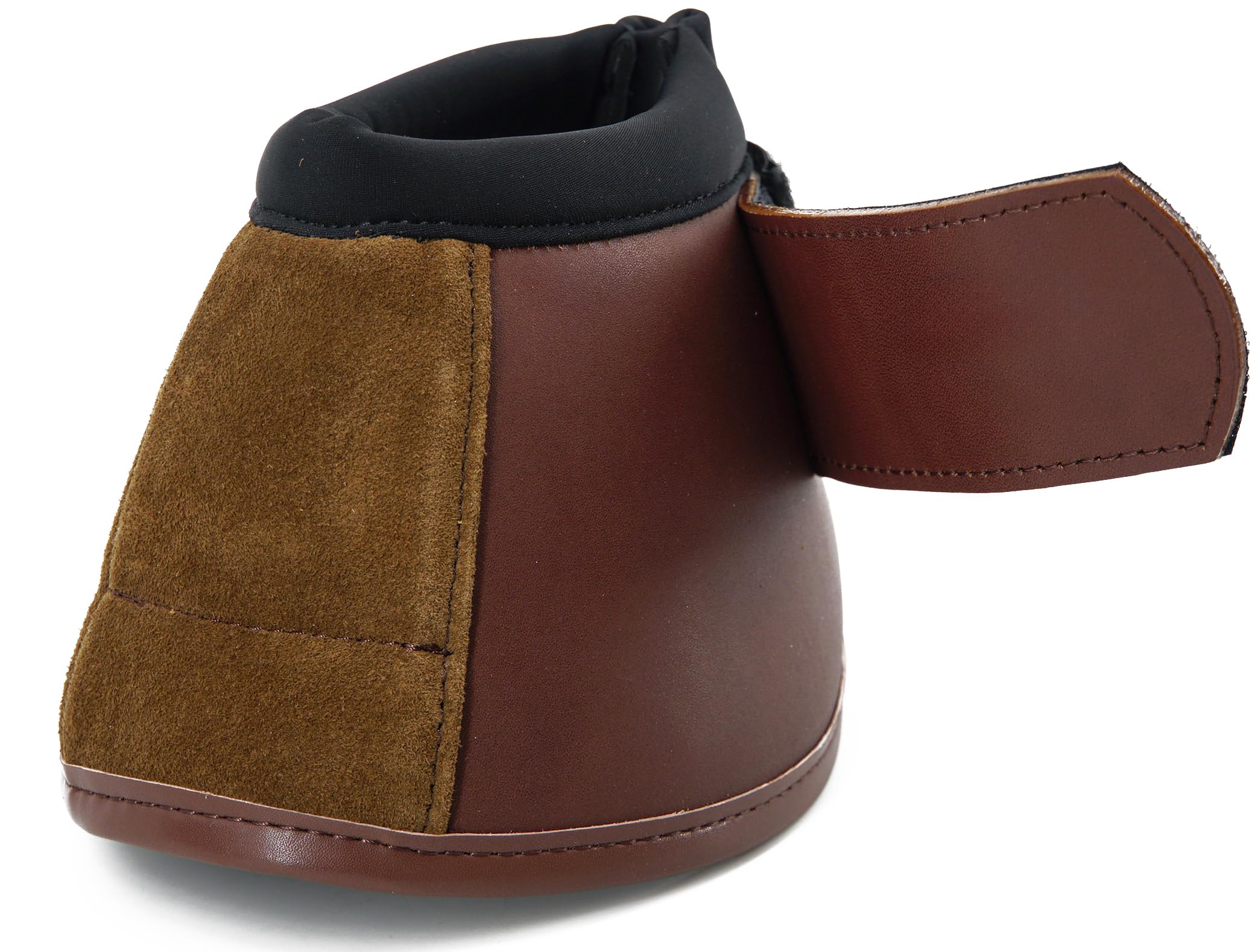 QMYBROW No Turn Bell Boots Hoof Protection,Shock Absorbing, Water-Repellent,with Anti-Spin Fastening System - Image 4