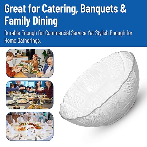 Miniatura 7 de Carlisle FoodService Products Petal Mist - Cuenco de plástico, 7.43 pulgadas de diámetro para catering, bufés, restaurantes, policarbonato (Pc),