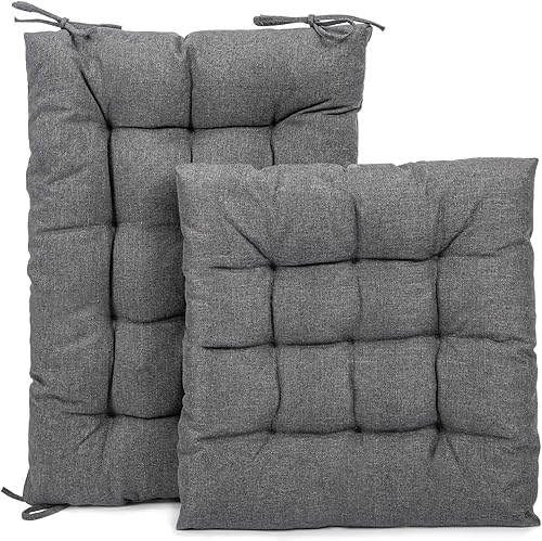 Miniatura 3 de Juego de cojines para silla mecedora, cómodas almohadillas de asiento con respaldo antideslizante y parte inferior de asiento para porche,