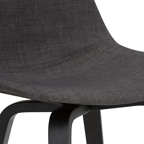 Miniatura 99 de SIMPLIHOME Randolph - Taburete moderno de mediados de siglo de madera curvada de 28 pulgadas (juego de 2) en piel sintética vegana gris piedra para