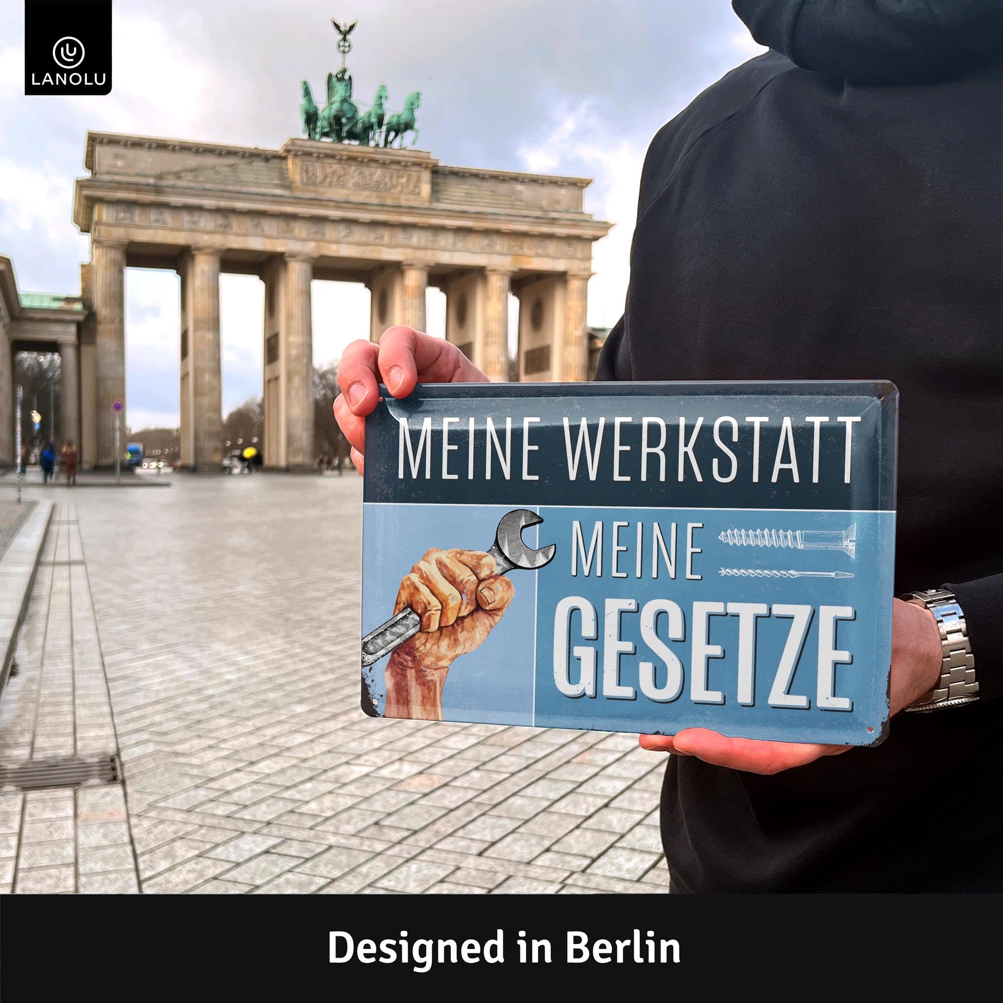 Decorazioni Per Interni Photolini Targa In Latta Espress Yourself 20x30 - Foto 9