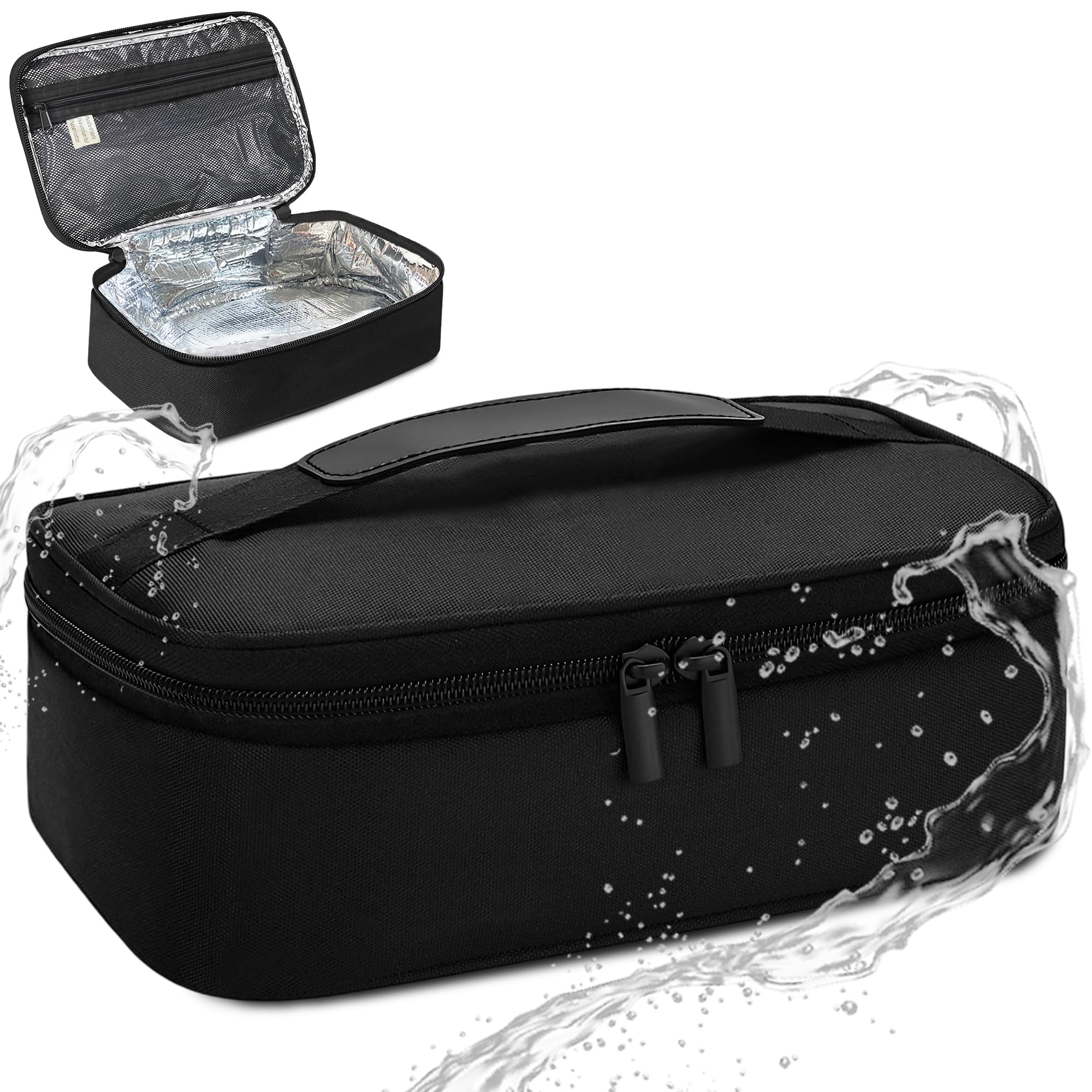 iulica®️ Bolsa Térmica Porta Alimentos Pequeña - Diseño Compacto y Sofisticado, Material Oxford Impermeable y Fácil de Limpiar | Nevera Portátil Pequeña de Tela, Uso Diario