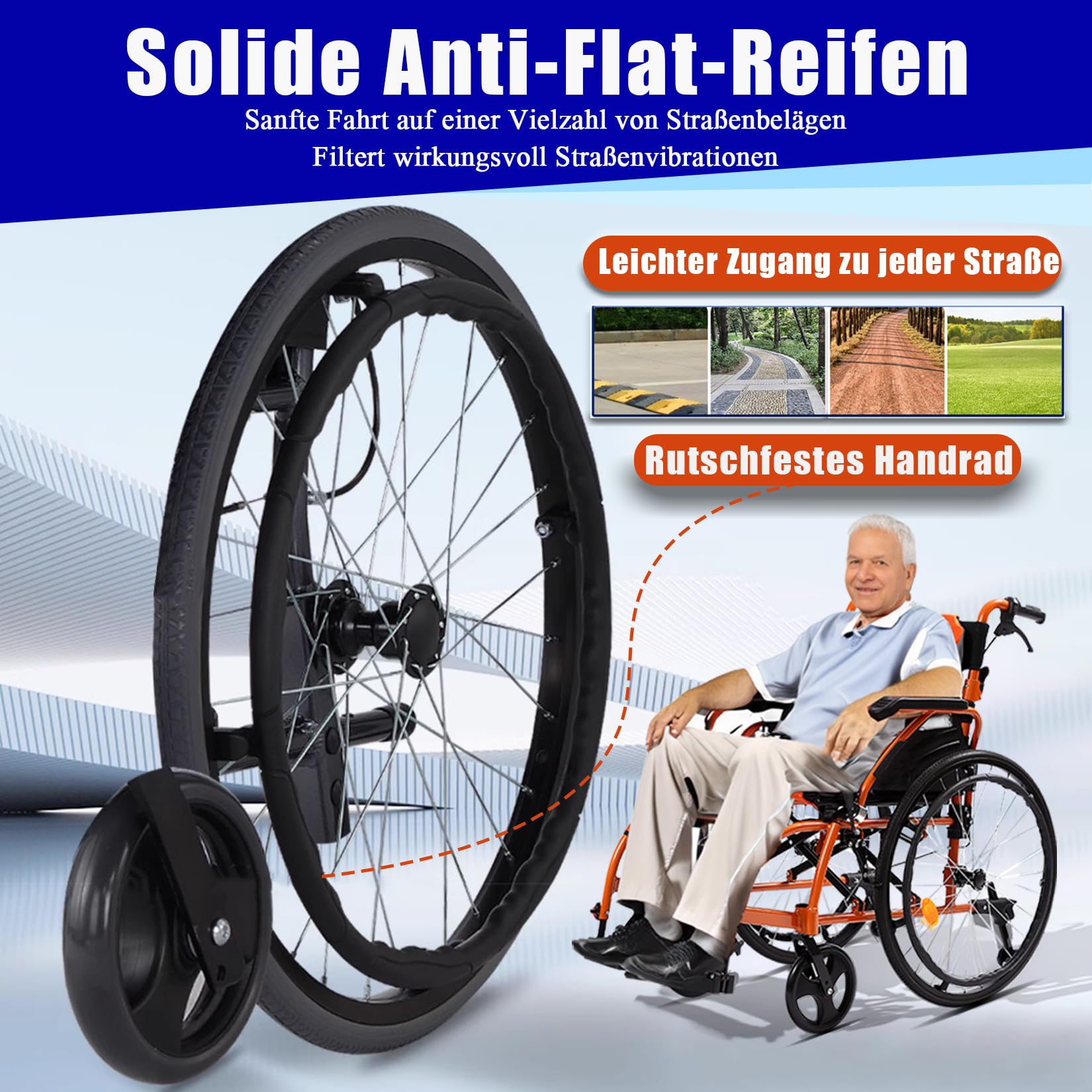 Silla de ruedas de viaje, ligera, de aluminio, plegable y ligera, plegable, ligera, con autopropulsión