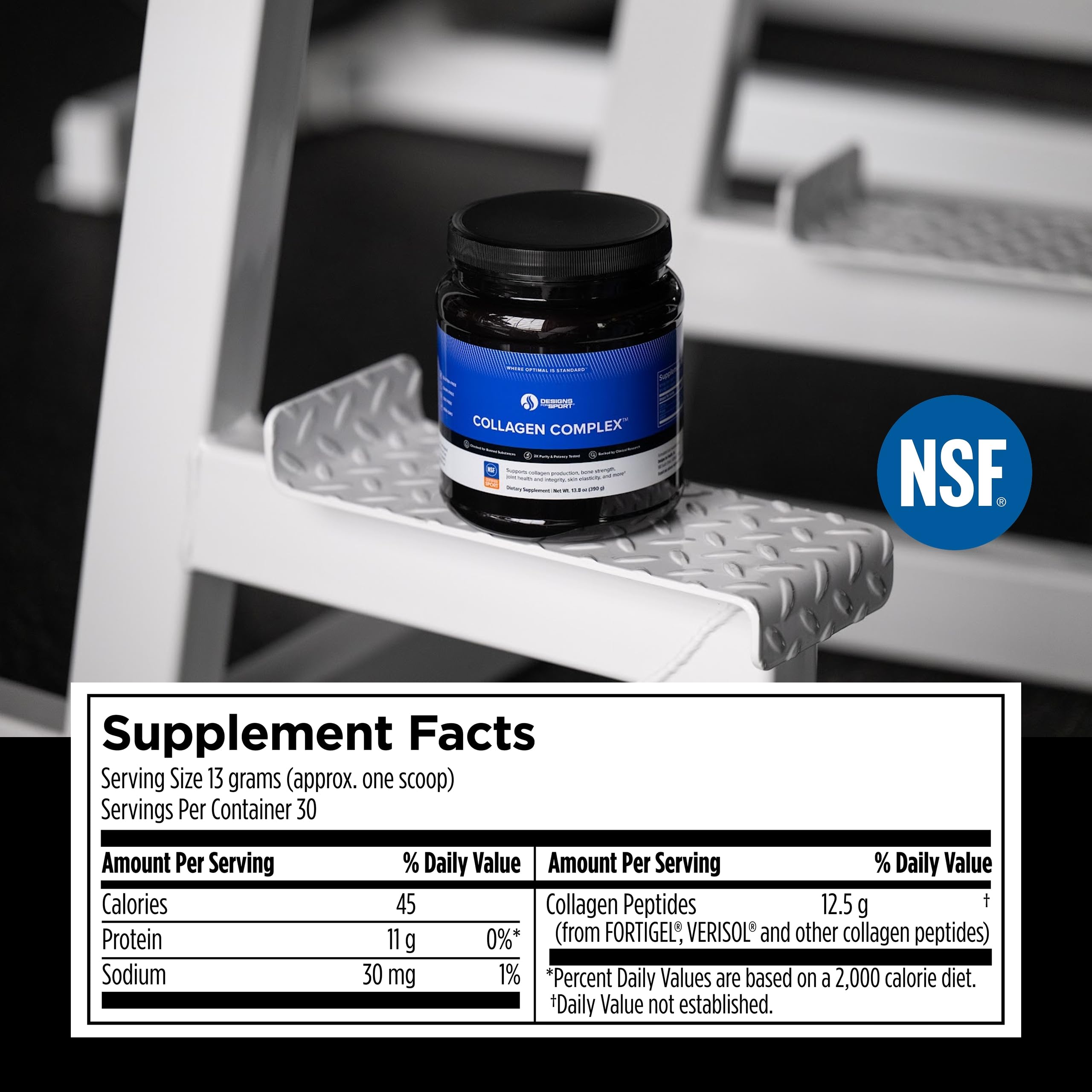 Designs for Sport Collagen Complex, Collagen Peptides Powder, 30 Servings — Amazon image 2