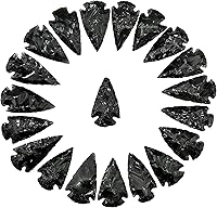 Vista 10 de Amazing Gemstone Punta de flecha de cuarzo Aura de Titanio, cristal y piedra curativa, cabeza de flecha de roca pedernal – 2 a 3 puntas de flecha