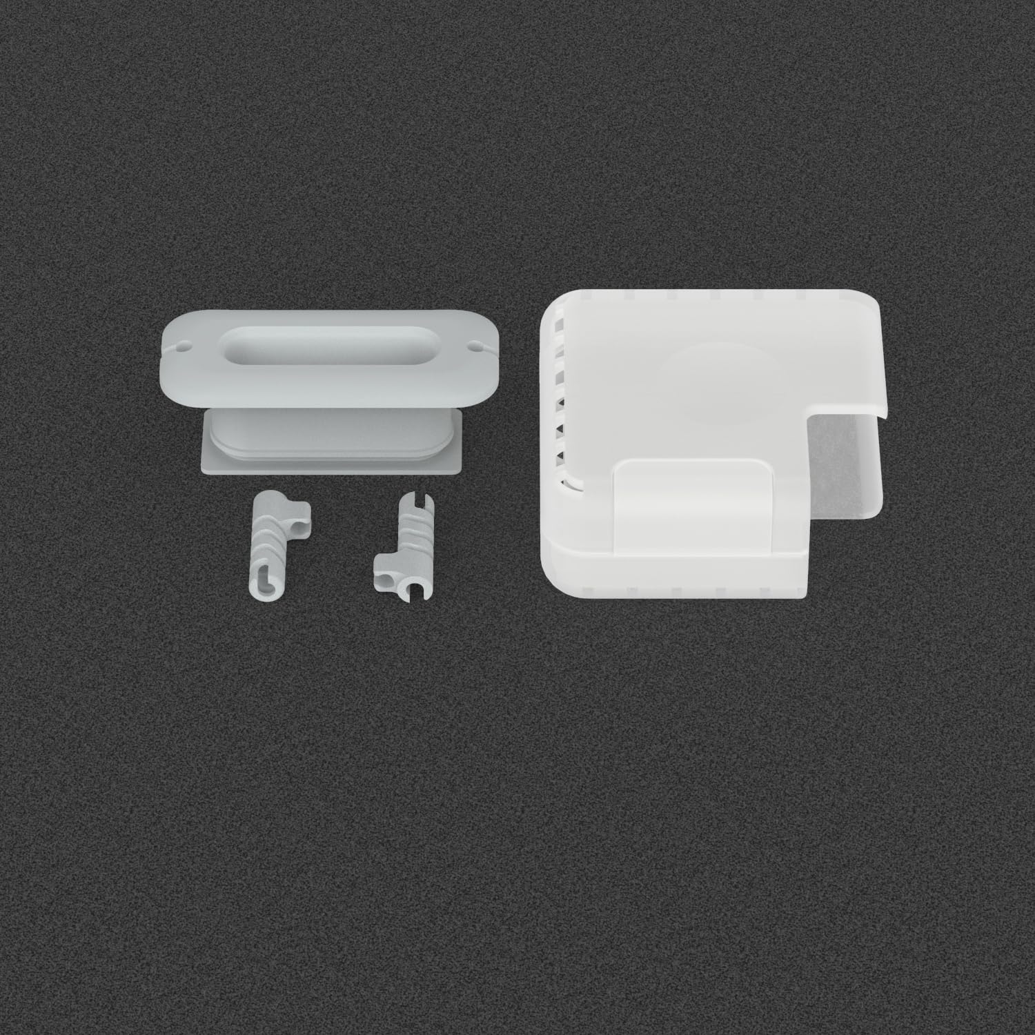 McStorey MacBook Şarj Aleti Kılıfı PVC Sert Kapak + Kablo Düzenleyici | 60W MagSafe 1-2 A1344/A1435, 61W A1718/A1947, 67W A2518 USB-C Uyumlu | Adaptör Koruyucu Şeffaf