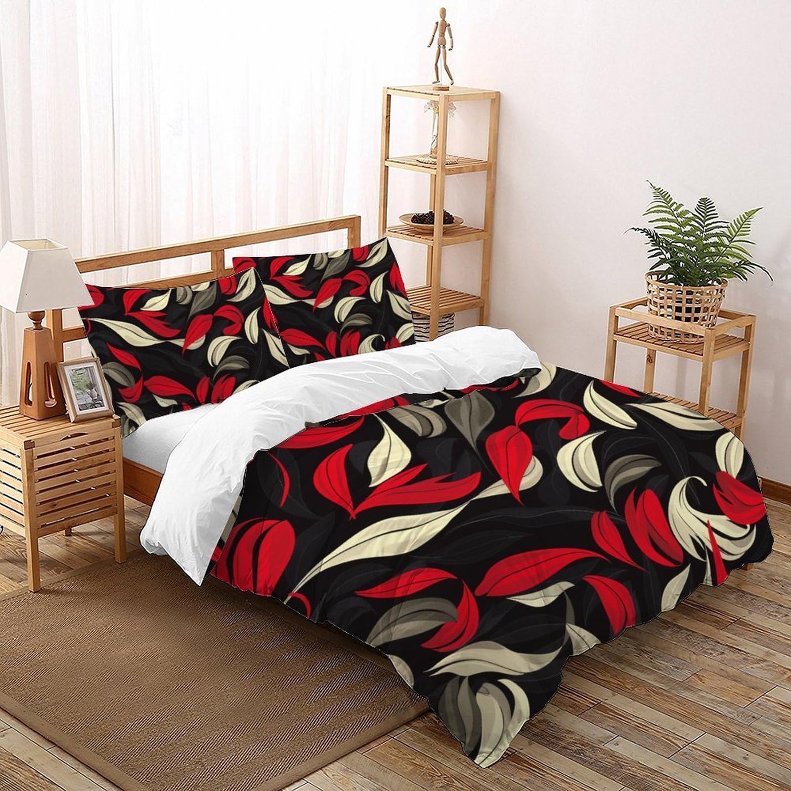 Housses de couette lit king 220x240cm FloralLiterie pour transformer la chambre enfant