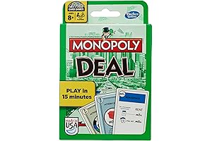 Hasbro Gaming Monopoly Deal Card Game: family, kids, quick game, Monopoly card game