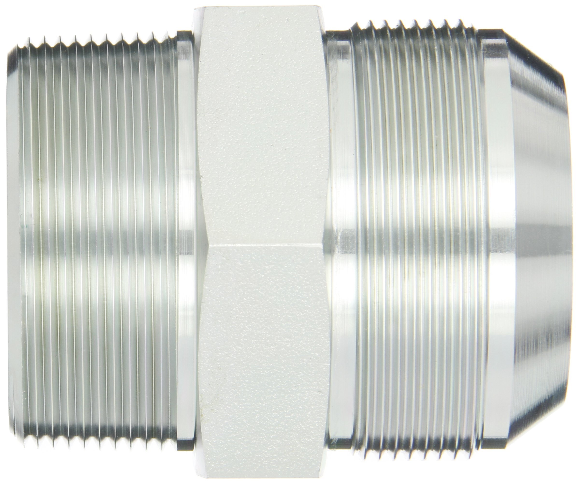 Eaton Aeroquip 2021-32-32S Male Connector, Male 37 Degree JIC, Male Pipe Thread, JIC 37 Degree & NPT End Types, Carbon Steel, 2 JIC(m) x 2 NPT(m) End Size, 2