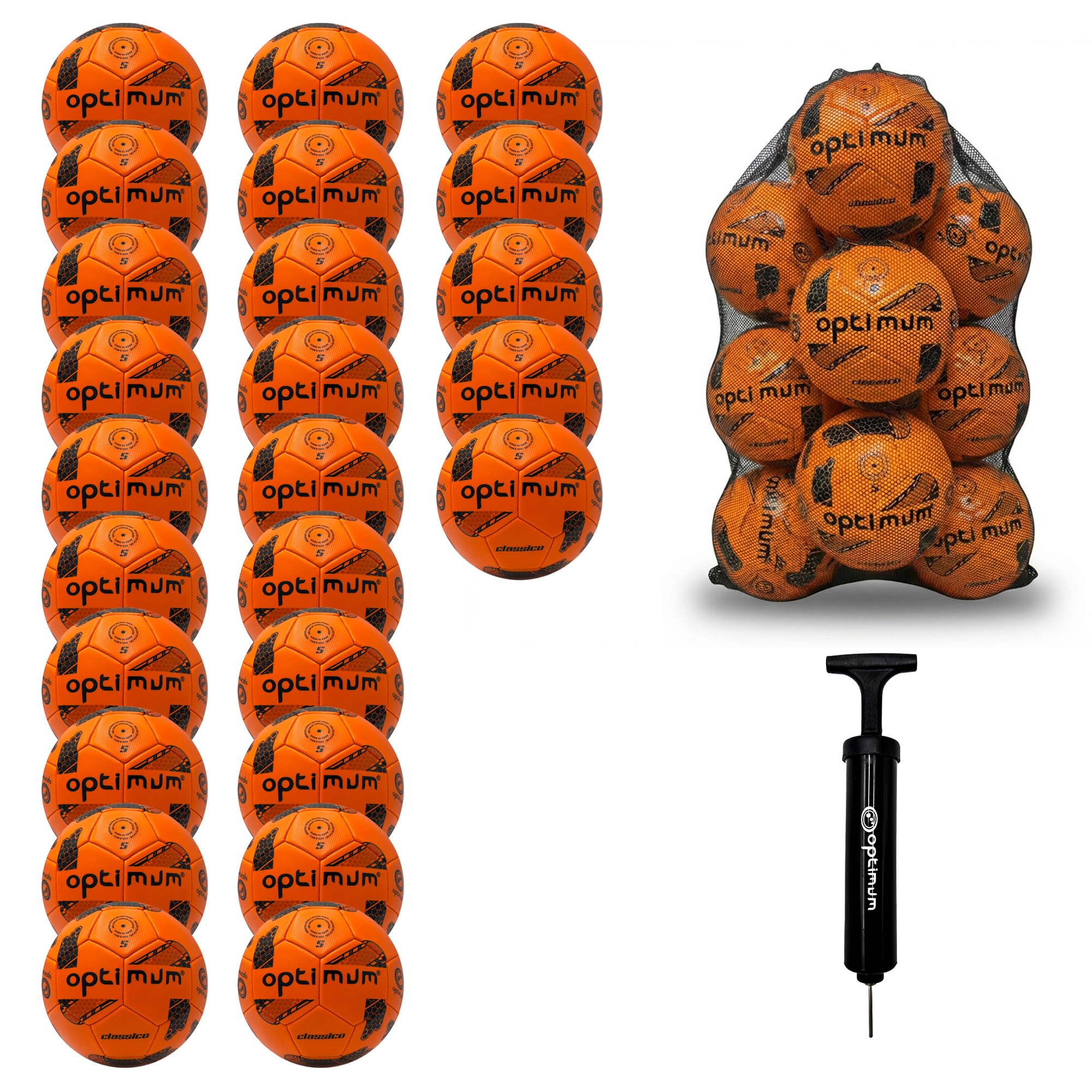 Optimum Classico Football Bulk Pack for Indoor/Outdoor Training & Matches