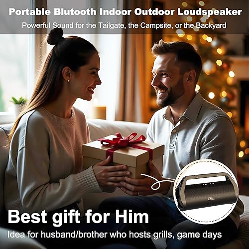 Miniatura 3 de Altavoz Bluetooth Boombox retro, altavoz inalámbrico portátil de 80 W para exteriores con correa y subwoofer, graves intensos, carga rápida de 30 W,