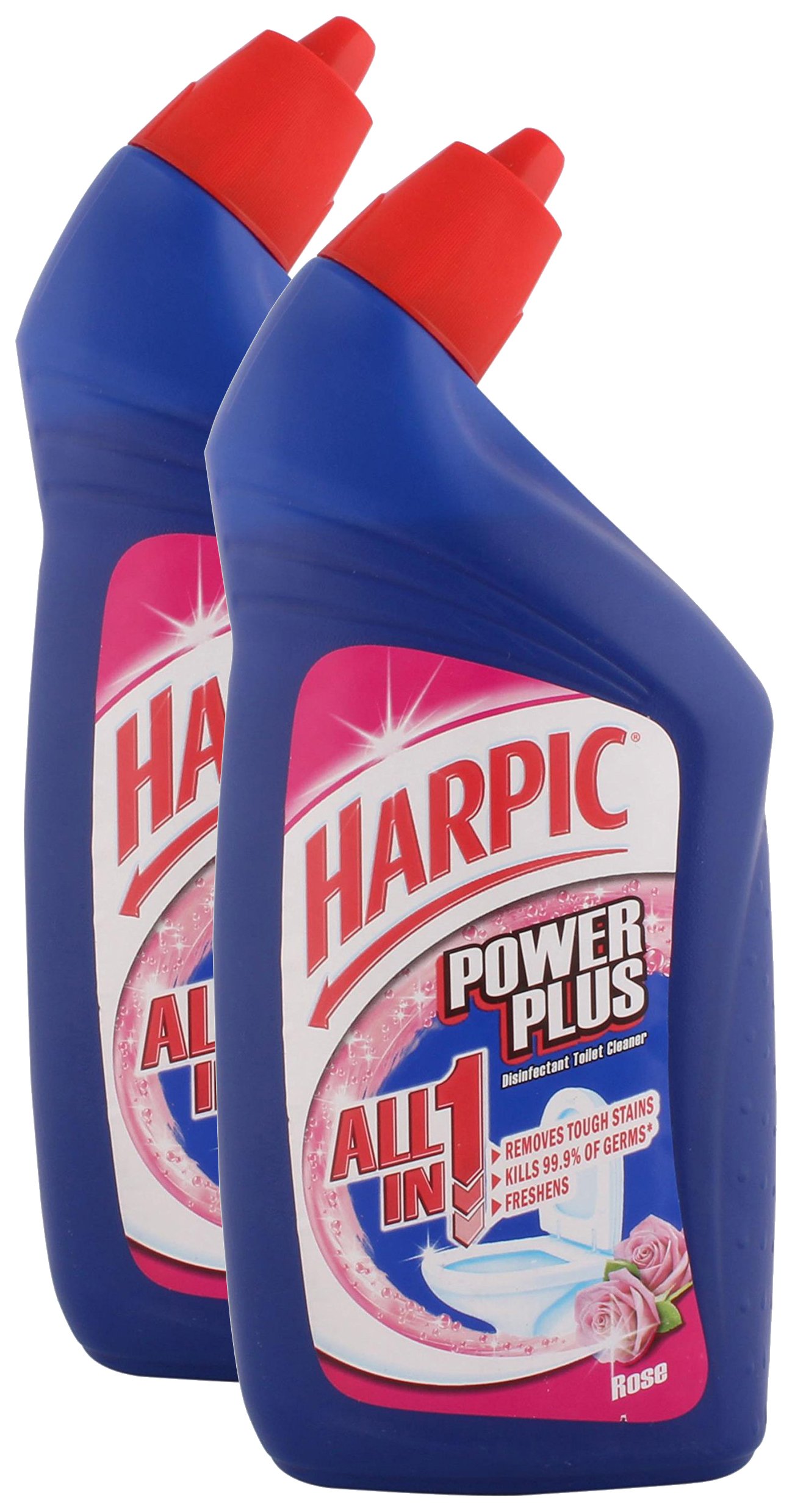 Spencer's Combo - Harpic Power Plus Toilet Cleaner Rose, 500ml (Pack of 2) Promo Pack