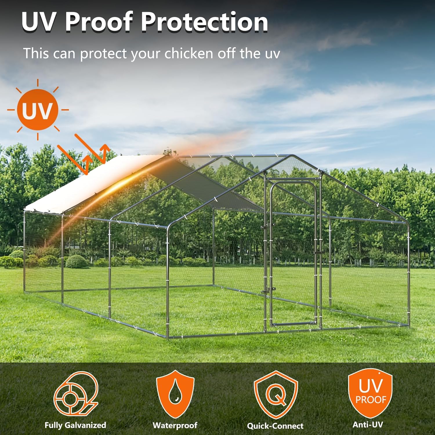 UV Proof Protection feature of the chicken coop