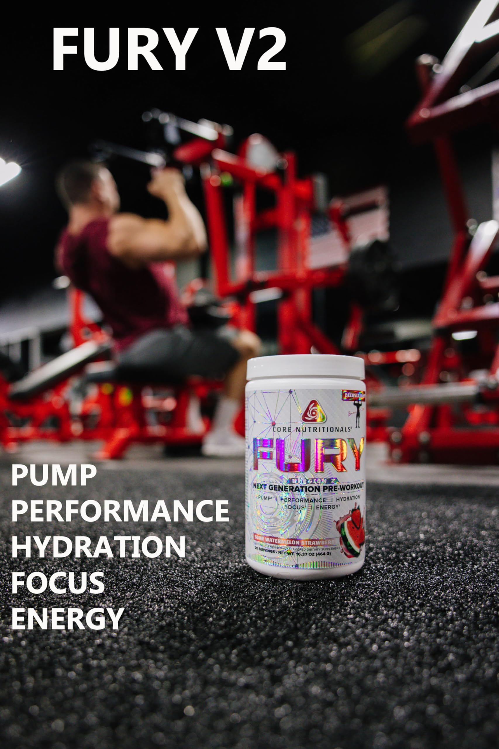 Amazon.com: Core Nutritionals Fury V2: Pre-Workout Powder to