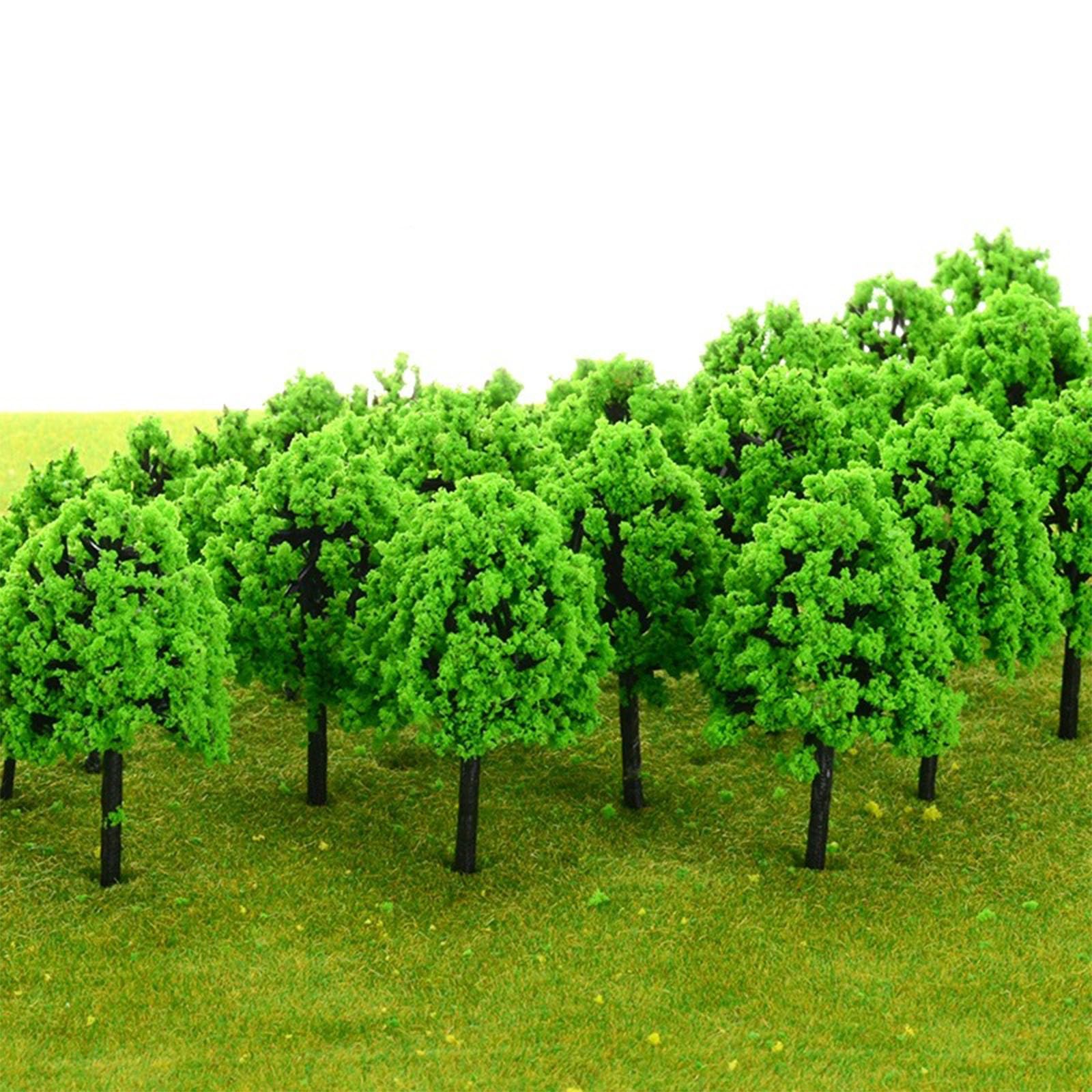 15 Miniatur-Bäumchen Für Modellbau & Diorama – Bunt Gemischt, Je 6cm Hoch