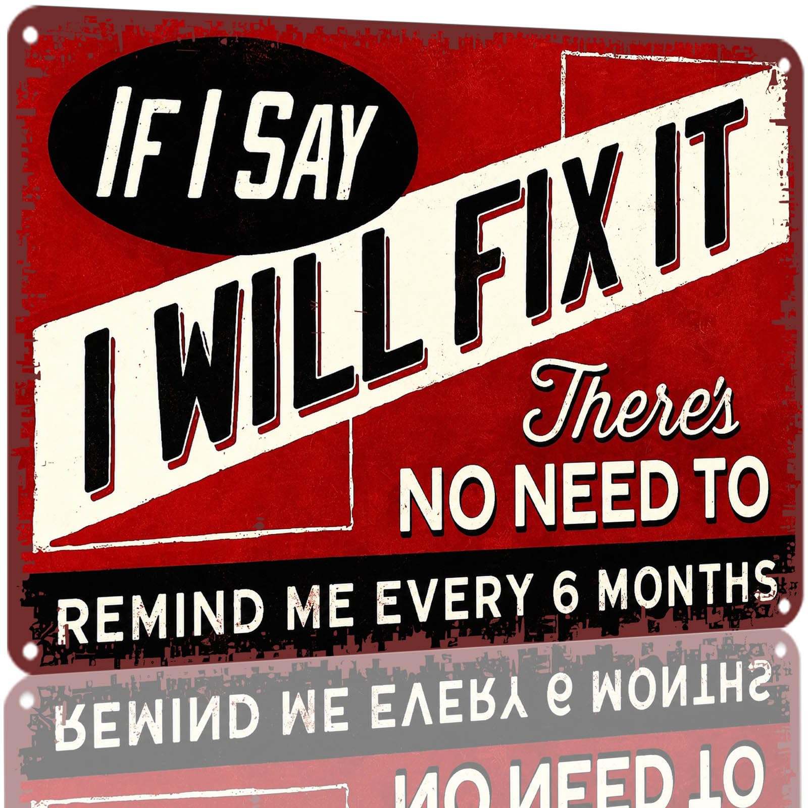 Kwqdozf As Pic 8X12 Inch If I Say I Will Fix It Metal Tin Sign Vintage Aluminum Sign For H
