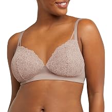 Maidenform M Support Wireless Bralette, Soft Convertible Bra with Lace, Women's Evening Blush Medium