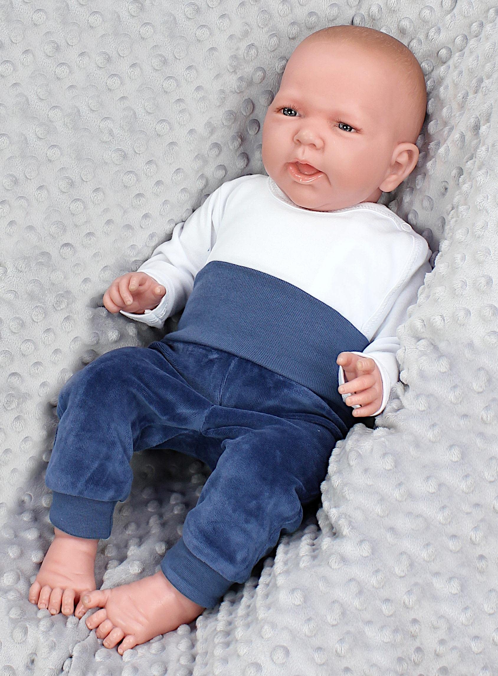 TupTam Pantaloni Bambino Invernali 3 Pezzi – Pantaloni Tuta Bambino in Cotone Morbido con Polsini