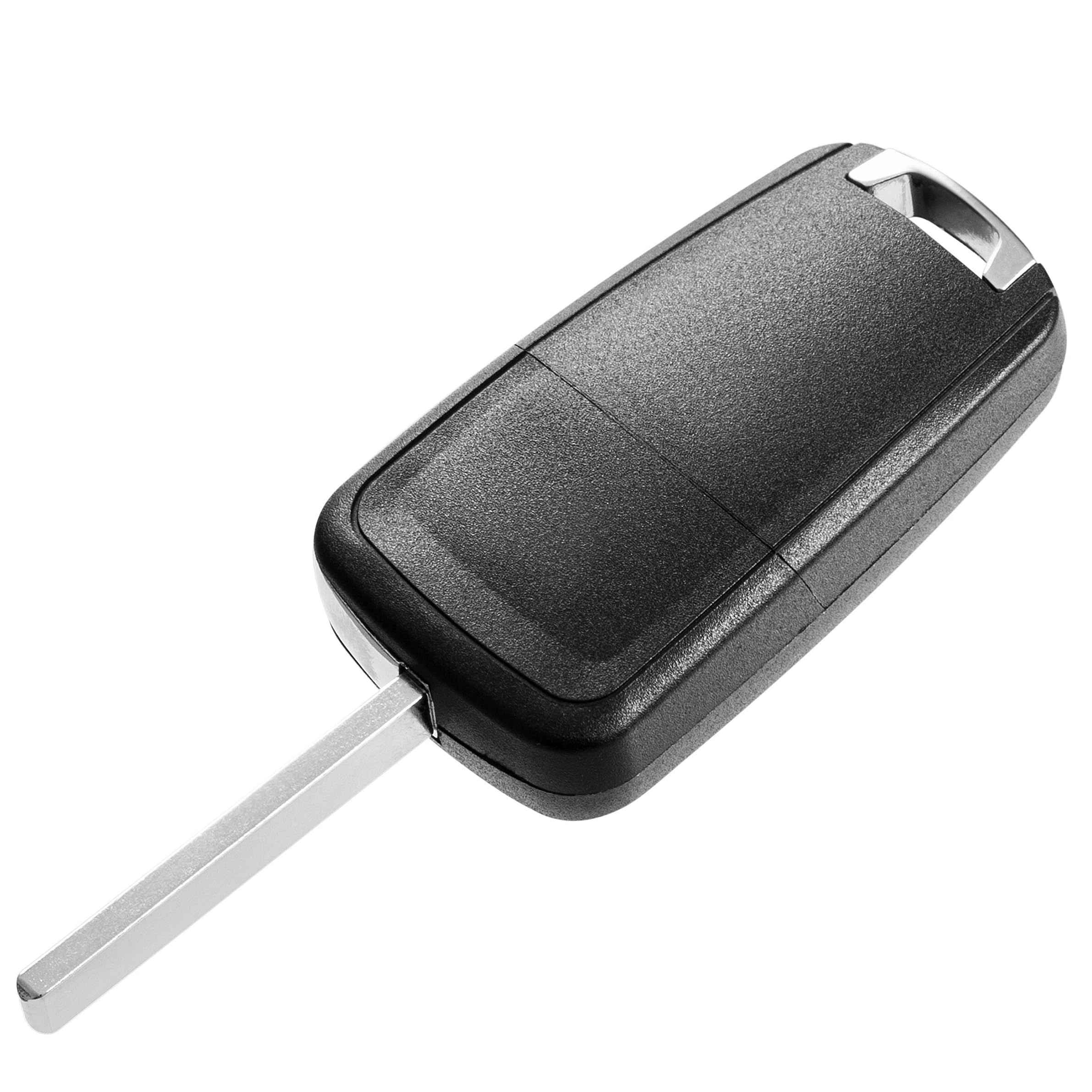 FINTERRY Obudowa Kluczyka Samochodowego do Opel Vauxhall – Etui 3-Button z Mechanizmem Składanym do Insignia Astra J Mokka Meriva B Zafira C Corsa E – Obudowa Zamienna HU100