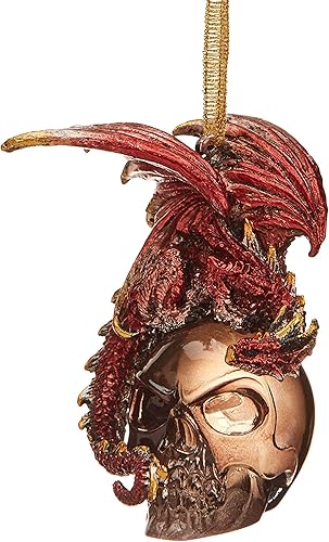 Miniatura 104 de Design Toscano Frost The Gothic Dragon - Adorno navideño para decoración navideña, 3 pulgadas de ancho, 3 pulgadas de profundidad, 5 pulgadas