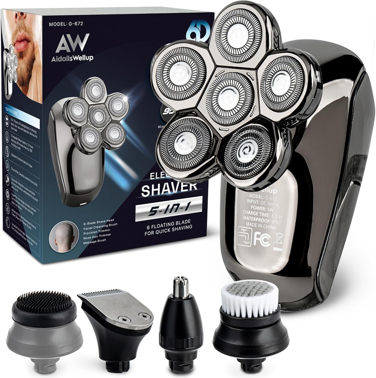 AidallsWellup Head Shavers for Men, Head Shavers for Bald Men, Men Head