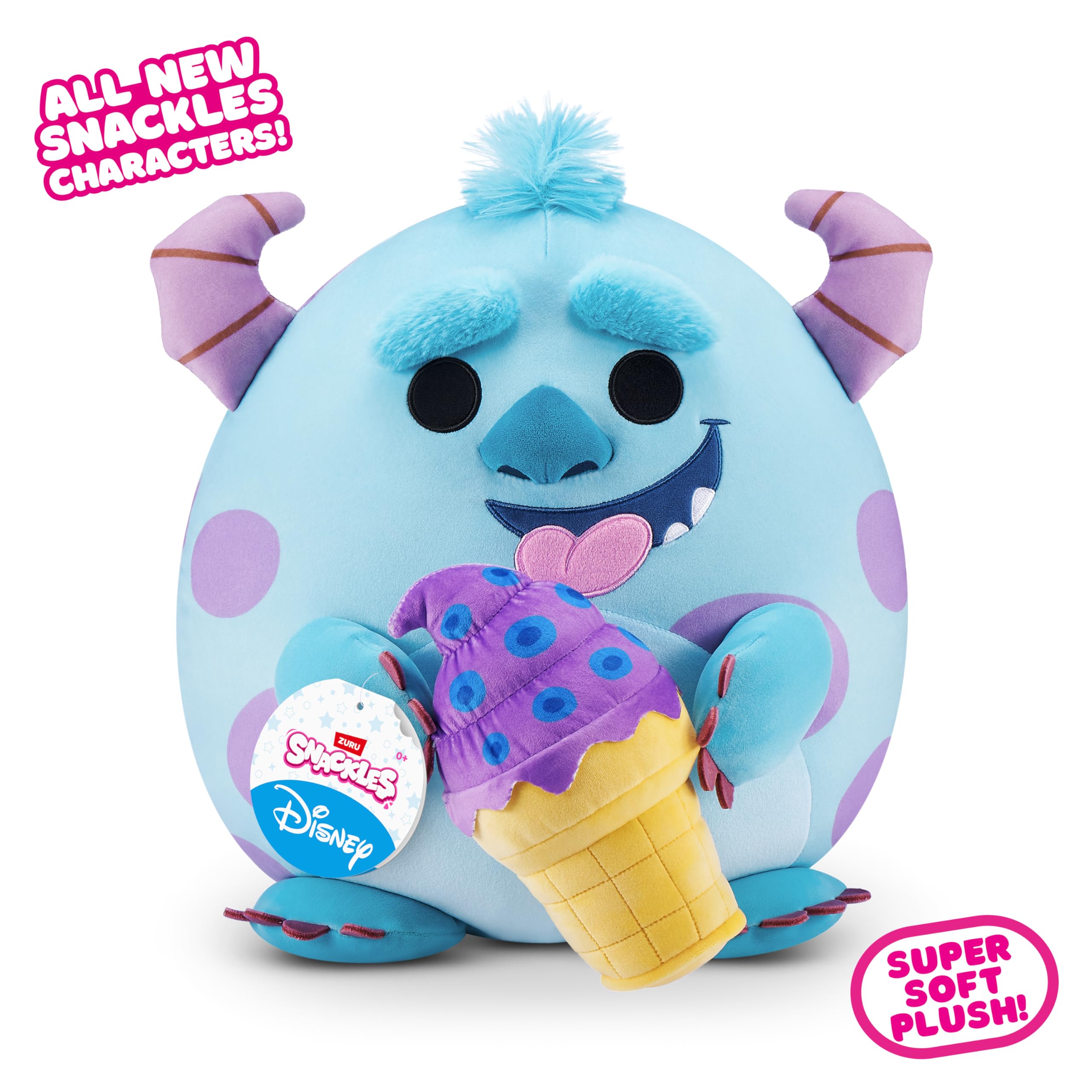 Amazon.com: Snackles Disney 14-inch Plush (Sulley) by ZURU, Plush