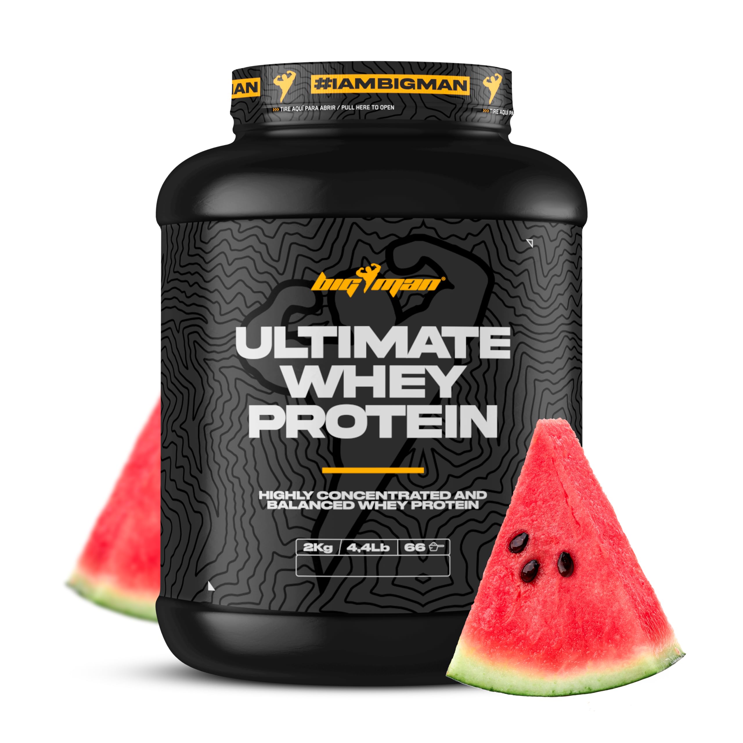 Pack BigMan Ultimate Whey Proteína 2kg (Sandia) + Creatina 300Gr + Shaker PRO "REGALO" | Fuerza, Resistencia | Masa Muscular | Tonificación Muscular | Recuperación Deportiva