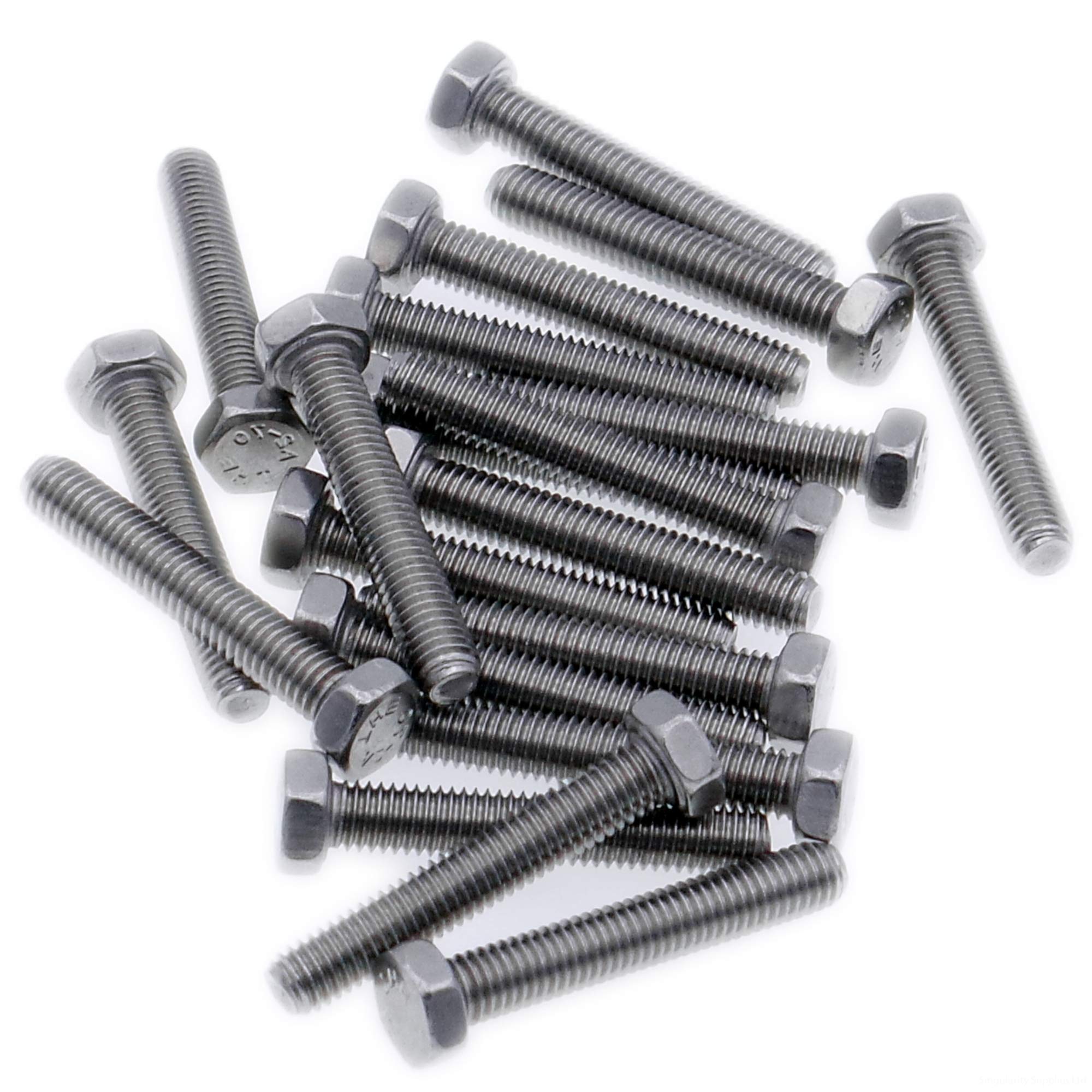 Singularity Supplies M4 (4Mm X 40Mm) Hex Bolt (Fully Threaded Setscrew) - Stainless Steel (A2) (Pack Of 20)
