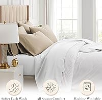 Vista 125 de Southshore Fine Linens® - Vilano® Springs - Par de fundas de almohada plisadas, color verde azulado, estándar (Queen)