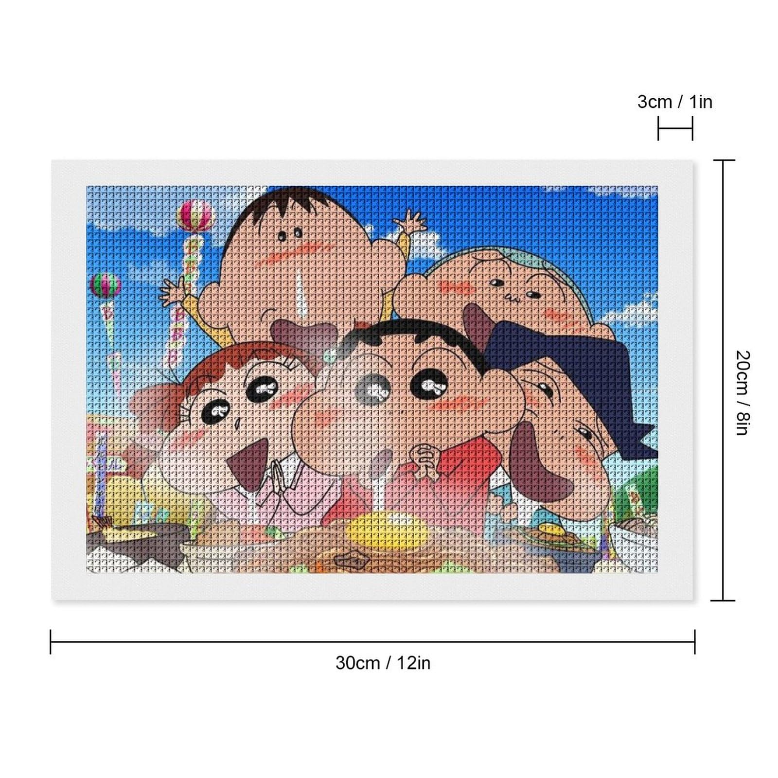 クレヨン画 キャラクターアート ミナミジサイチョウ ・ サイズ八つ切 クレヨン ・ 力強い絵に