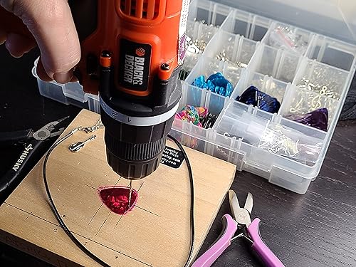 Miniatura 3 de Guitar Pick Necklace with Electric Guitar Charm & Vegan Leather Cord Chain (Blue)