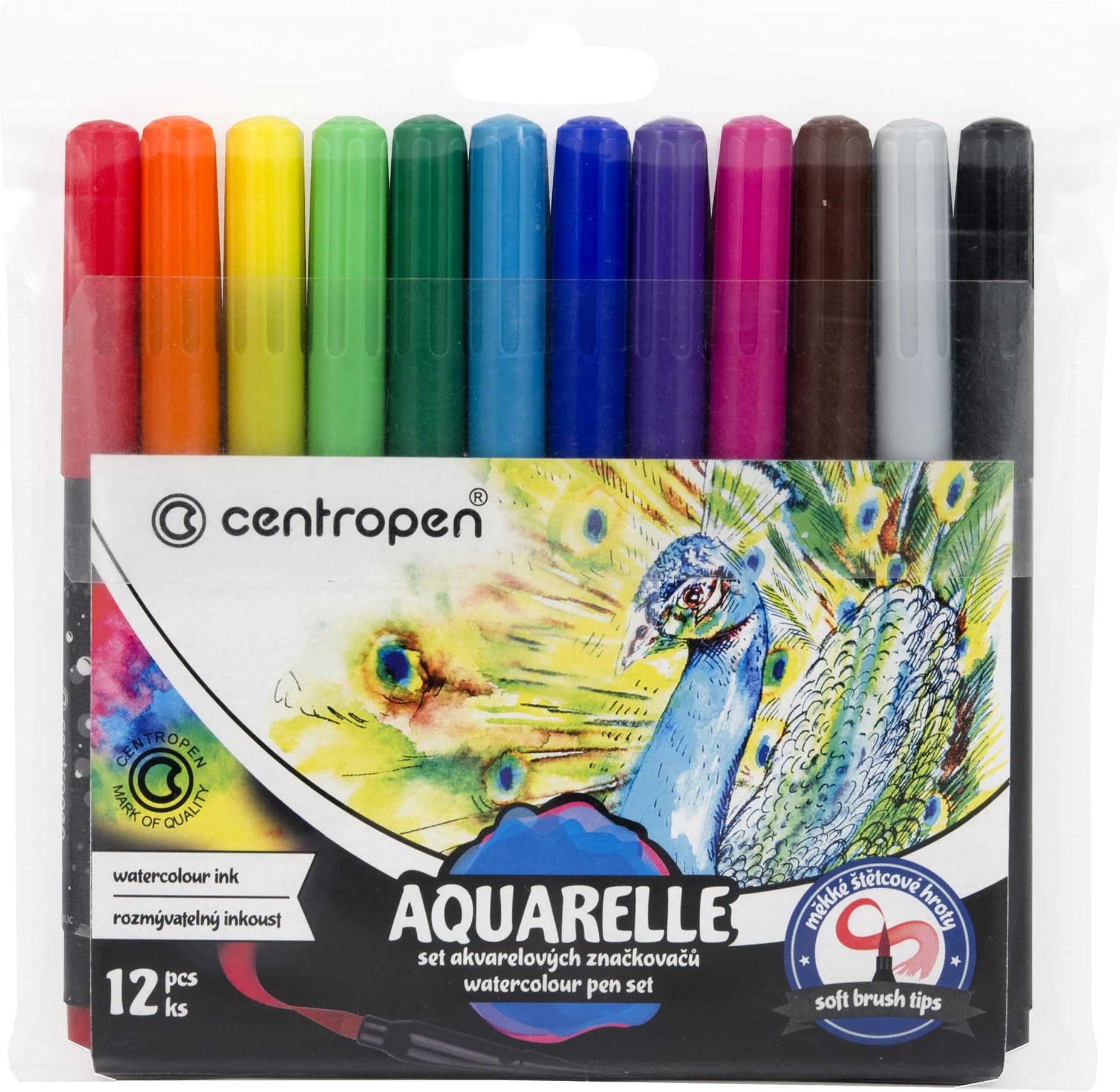 Centropen PK 12 AQUARELLE MARKERS 8683