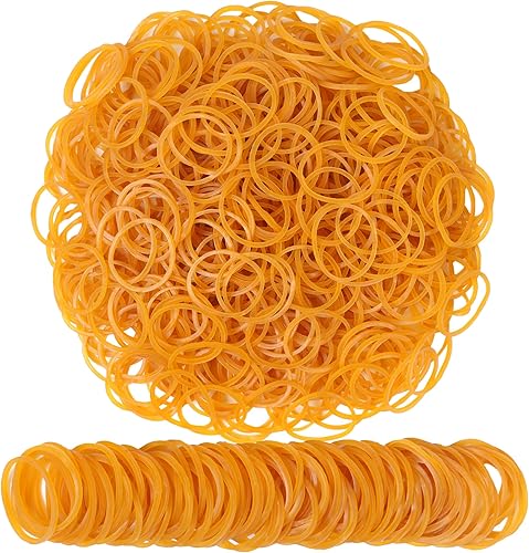 Miniatura 2 de Bandas de goma de tamaño #10 760pcs amarillo Banda de goma elástica 1 pulgada pequeñas bandas de goma para suministros de oficina hogar