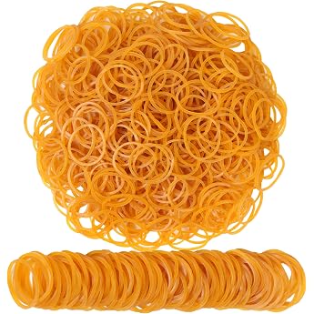 Gummib nder Gelb 600pcs Gr e 25mm 1inch Elastisches Band SmallFor Office Supplies Home