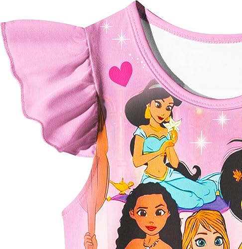 Miniatura 4 de ANAVAE Vestido de princesa de fantasía para niñas, manga con volantes, vestido de princesa con cuello redondo, vestido de princesa para niñas de 2 a