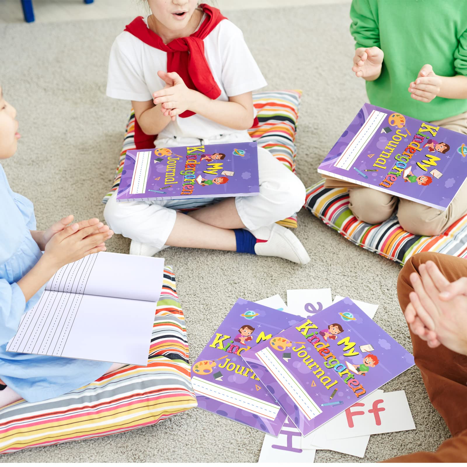 Teling Diario primario per bambini scuola materna composizione primaria quaderno per bambini quaderni di carta per i gradi K-2, 25,4 x 20,3 cm, 64 pagine per ogni pezzo (48 pezzi)
