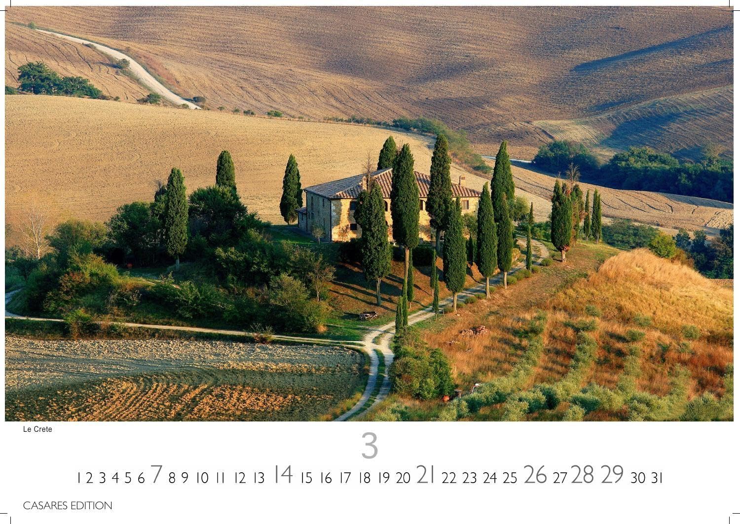 Toskana Kalender 2027 – Wandkalender | Fotokalender Italien 24x35 cm - mit malerischen Fotos der Toskana- Italien