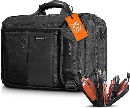 EVERKI Versa - Maletín para laptop, bolsa de computadora resistente para portátiles de 13 a 17.3 pulgadas, bolsa de viaje resistente al agua con