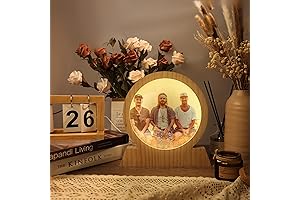 Creative Mirror Photo Frame with Night Light