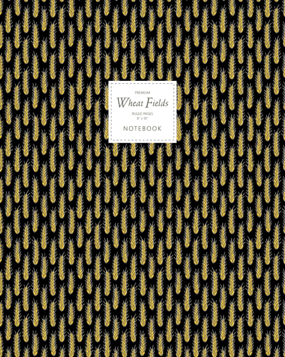 Wheat Fields Notebook - Ruled Pages - 8x10 - Premium (Night)