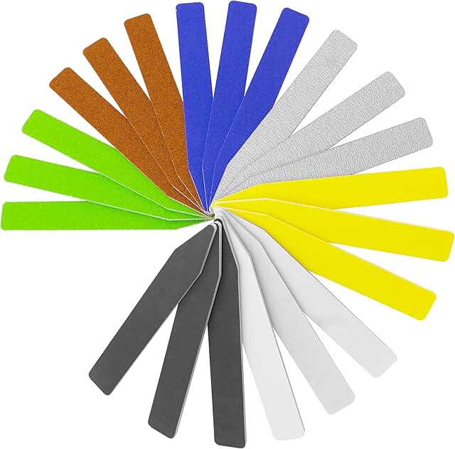 Keystone 21 Piece Tapered Point Detail Sanding Sticks with Cushioned Foam Core Sticks in 7 Different Grits