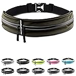 Fitgriff Running Belt for Men & Women - Secure Jogging Pouch for Phone, Keys & Essentials - For All Cell Phones (Army Green, 33.5 - 47.5 Waist Size)