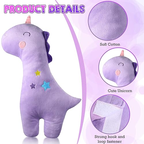 Miniatura 3 de Lenwen 2 fundas de almohada para cinturón de seguridad para niños y niñas, almohada para cinturón de seguridad para niños pequeños, fundas de correa