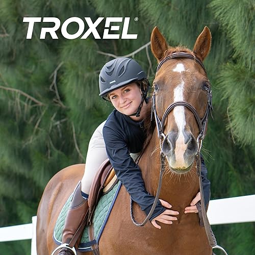 Miniatura 5 de Troxel Intrepid - Casco de equitación para caballos de silla, diseño ajustable de bajo perfil, equipo de seguridad para equitación