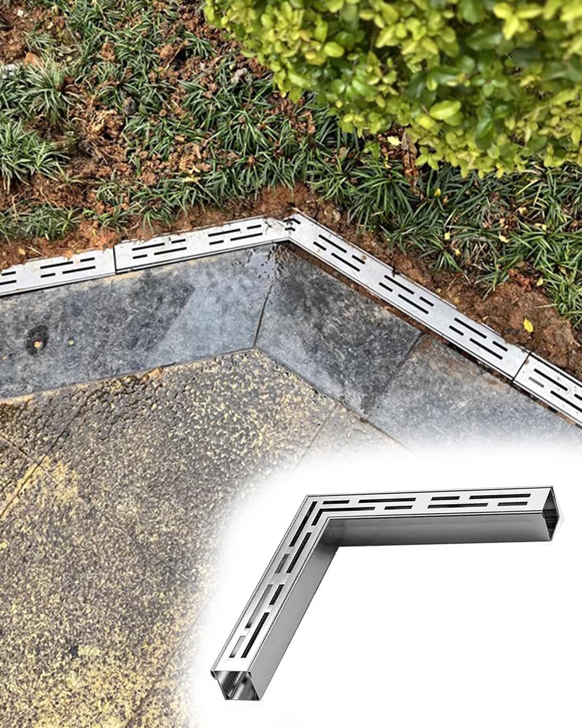 Stainless Steel Drain Cover & Grate for Roof Gutters Concrete Drainage Systems - Corrosion-Resistant Accessories for Effective Water Management