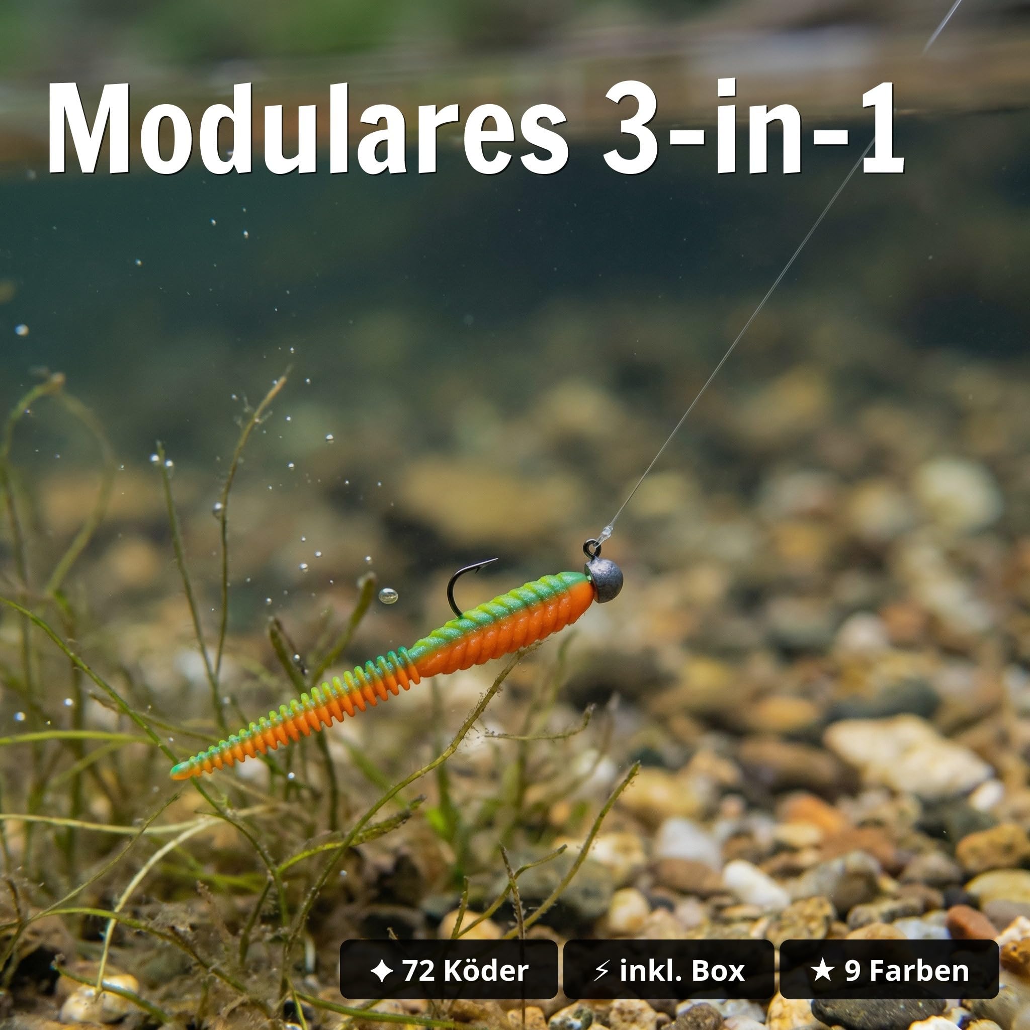 Zite Fishing Twerky Tailer Forellenköder Gummi | 3in1 Gummiköder /